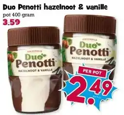 Boon`s Markt Duo Penotti hazelnoot & vanille aanbieding