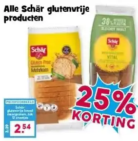 Boon`s Markt Alle Schär glutenvrije producten aanbieding