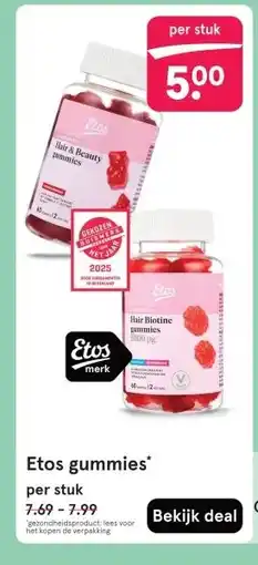 Etos Etos gummies aanbieding