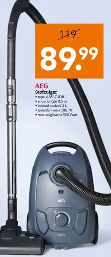 Blokker AEG Stofzuiger aanbieding