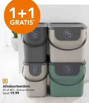 Blokker Afvalsorteerders aanbieding
