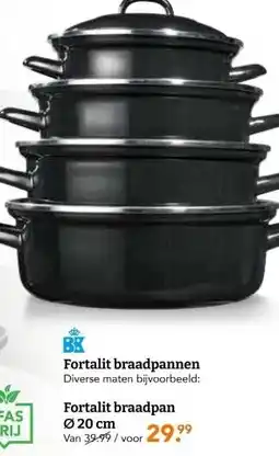 Blokker Fortalit braadpannen aanbieding