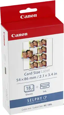 Coolblue Canon KC-18IL Selphy CP Serie inkt en papier aanbieding