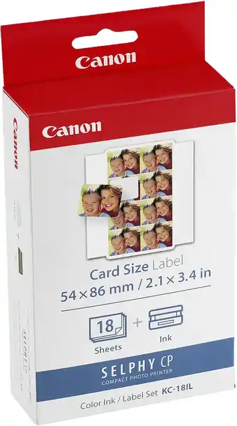 Coolblue Canon KC-18IL Selphy CP Serie inkt en papier aanbieding