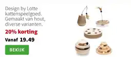Intratuin Design by Lotte kattenspeelgoed aanbieding