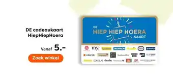 The Read Shop DE cadeaukaart HiepHiepHoera aanbieding