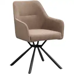 Leen Bakker Eetkamerstoel Saar - taupe aanbieding