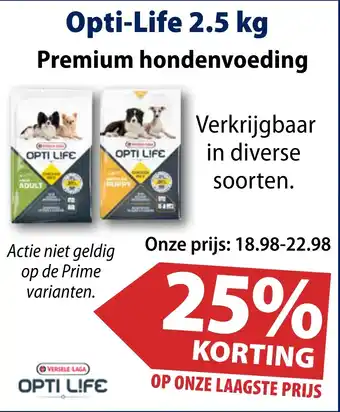 Huisdier Voordeelshop Opti-Life 2.5 kg aanbieding