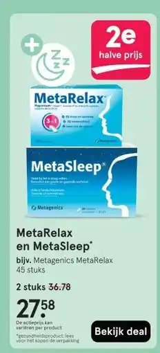 Etos MetaRelax en MetaSleep aanbieding