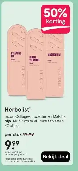 Etos Herbolist aanbieding