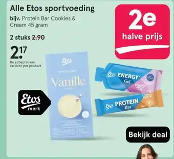 Etos Alle Etos sportvoeding aanbieding