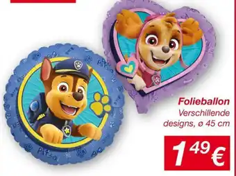 Kik Folieballon aanbieding