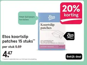 Etos Etos koortslip patches aanbieding
