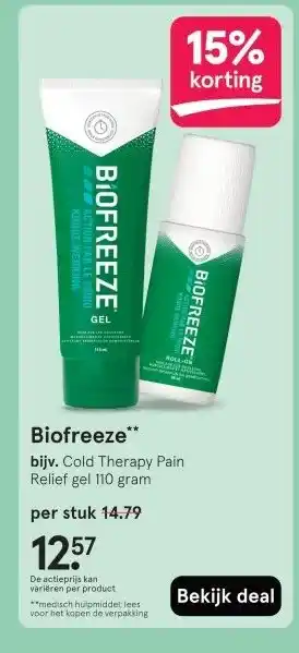 Etos Biofreeze aanbieding