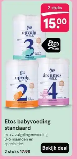 Etos Etos babyvoeding standaard aanbieding