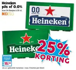 Boon`s Markt Heineken pils of 0.0% aanbieding