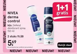 Etos NIVEA derma control aanbieding