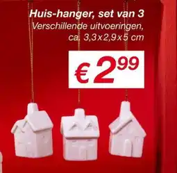 Kik Huis-hanger, set van 3 aanbieding
