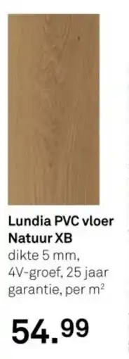 Karwei Lundia PVC vloer Natuur XB aanbieding