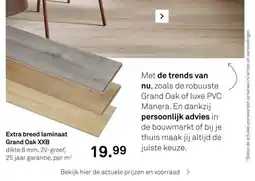 Karwei Extra breed laminaat Grand Oak XXB aanbieding