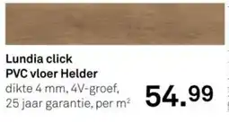 Karwei Lundia click PVC vloer Helder aanbieding