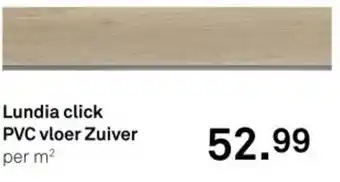 Karwei Lundia click PVC vloer Zuiver aanbieding