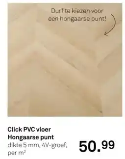 Karwei Click PVC vloer Hongaarse punt aanbieding