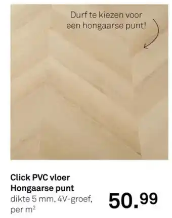 Karwei Click PVC vloer Hongaarse punt aanbieding
