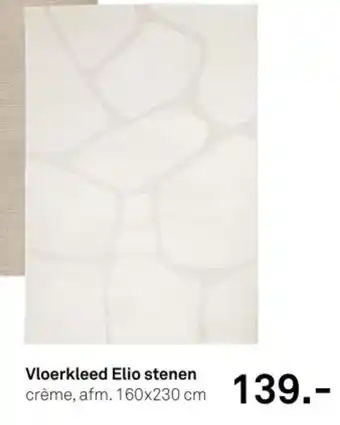 Karwei Vloerkleed Elio stenen crème, aanbieding