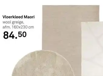 Karwei Vloerkleed Maori wool greige aanbieding