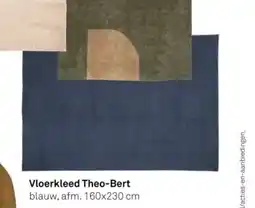 Karwei Vloerkleed Theo Bert blauw aanbieding