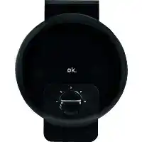 MediaMarkt OK. OWA 3110-B Wafelijzer Zwart aanbieding