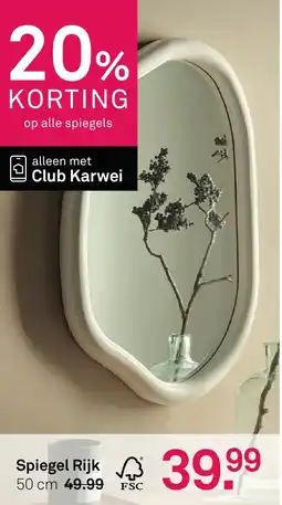 Karwei Spiegel Rijk aanbieding