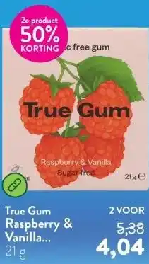 Holland & Barrett Raspberry & Vanilla Kauwgom aanbieding
