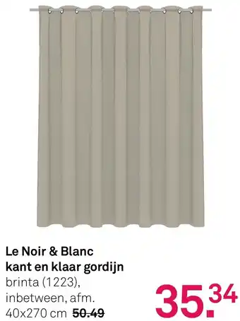 Karwei Le Noir & Blanc kant en klaar gordijn aanbieding