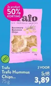 Holland & Barrett Trafo Hummus Chips Rozemarijn aanbieding
