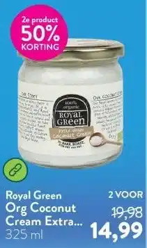 Holland & Barrett Org Coconut Cream Extra Virgin - 325ml aanbieding