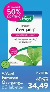 Holland & Barrett Famosan Overgang Gewichtsbeheersing aanbieding