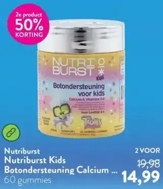 Holland & Barrett Nutriburst Kids Botondersteuning Calcium + Vitamine D3 4+ - 60 gummies aanbieding