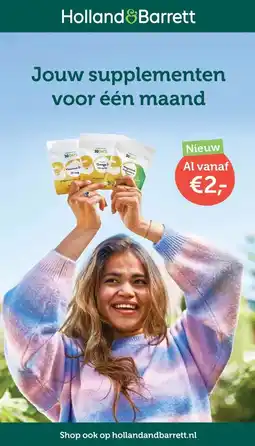 Holland & Barrett Jouw supplementen voor één maand aanbieding