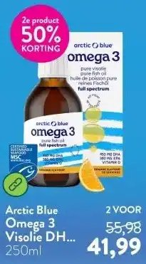 Holland & Barrett Omega 3 Visolie DHA en EPA met Vitamine D aanbieding