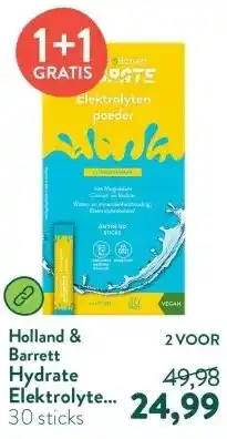 Holland & Barrett Hydrate Elektrolytenpoeder Citroensmaak - 30 sticks aanbieding