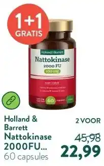 Holland & Barrett Nattokinase 2000FU 100mg aanbieding