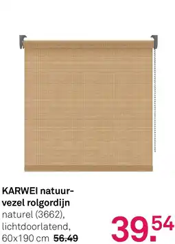 Karwei Karwei natuurvezel rolgordijn aanbieding