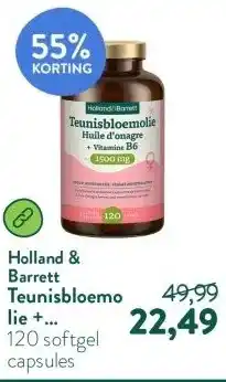 Holland & Barrett Teunisbloemolie + Vitamine B6 1500mg aanbieding
