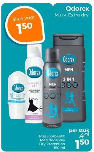 Trekpleister Odorex M.u.v. Extra dry. aanbieding