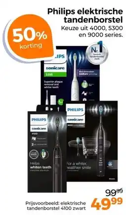 Trekpleister Philips elektrische tandenborstel aanbieding