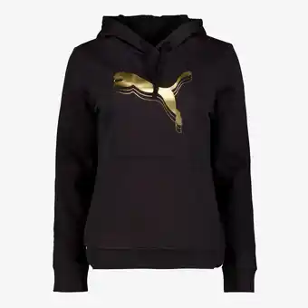 Scapino Puma Metallic Fl dames hoodie zwart goud aanbieding