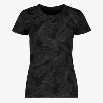 Scapino Osaga dames sport T-shirt met print zwart aanbieding