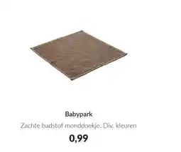Babypark Babypark Zachte badstof monddoekje aanbieding
